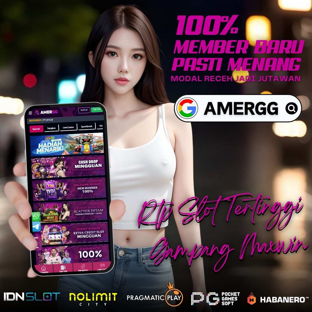 AMERGG: Situs Slot Gacor dengan RTP Tinggi Asia
